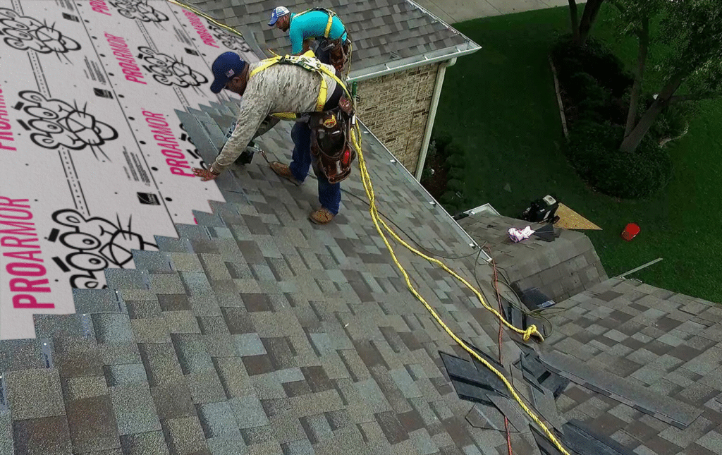 Complete roof replacement installation in Western New York