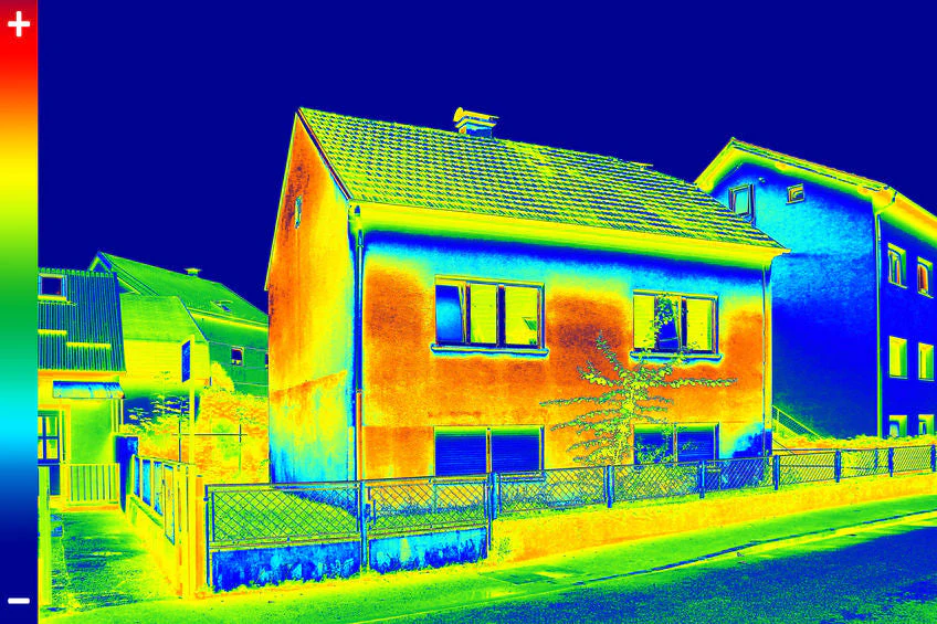 Thermal image roof scan for a Batavia New York home