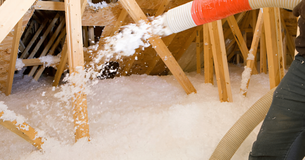 Professional insulation installation in attic – improving energy efficiency